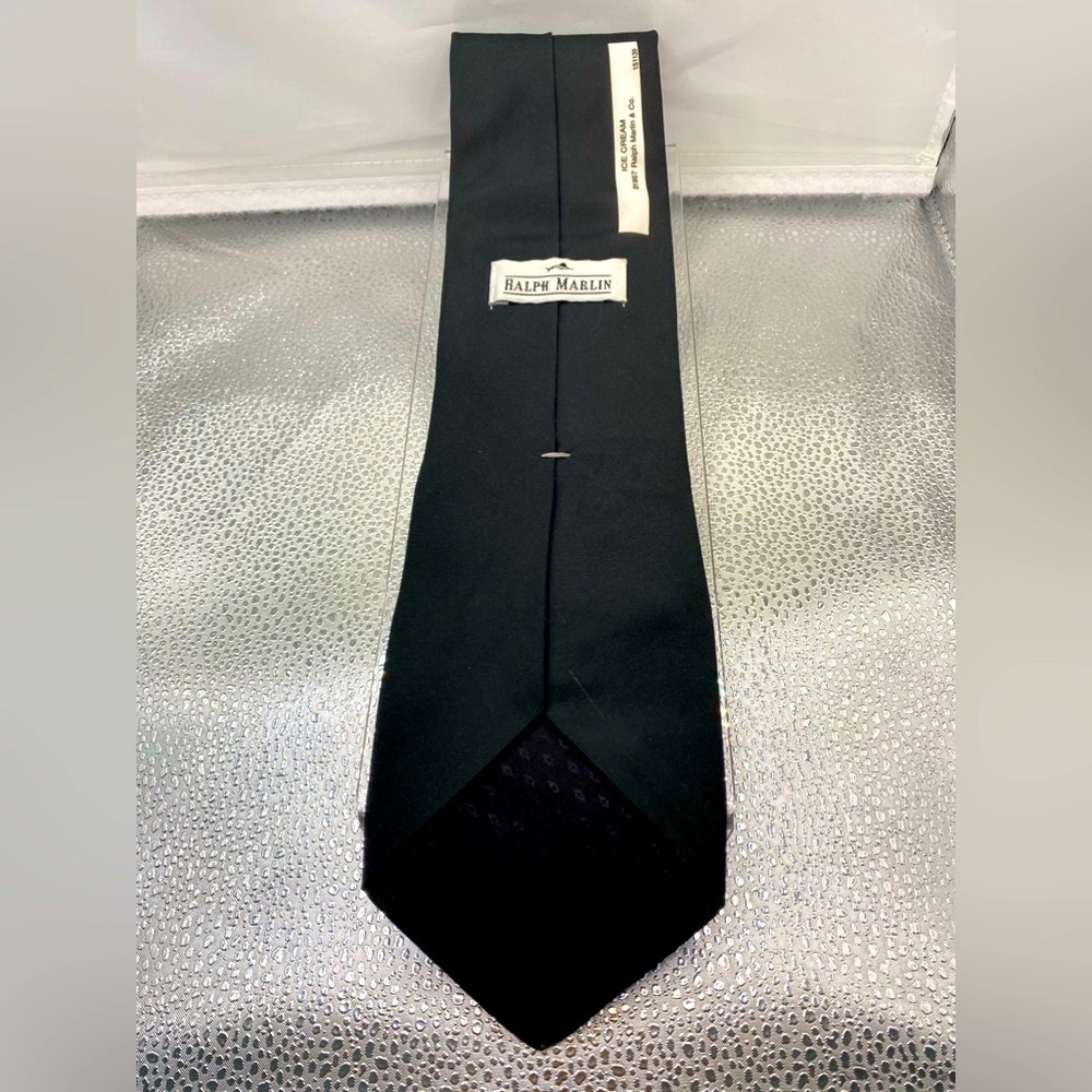 “Ice Cream & Cone” Men’s Fun Novelty Neck Tie (Ralph Marlin) - Picture 2 of 2